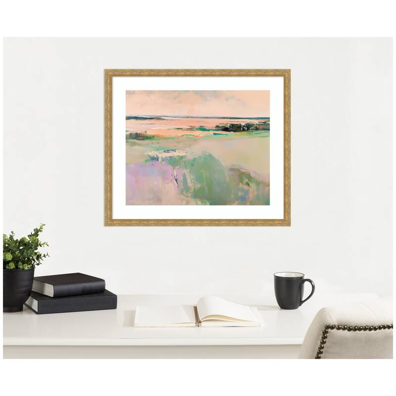 Kate and Laurel Framed Art Pastel Horizon III by Amy Lighthall