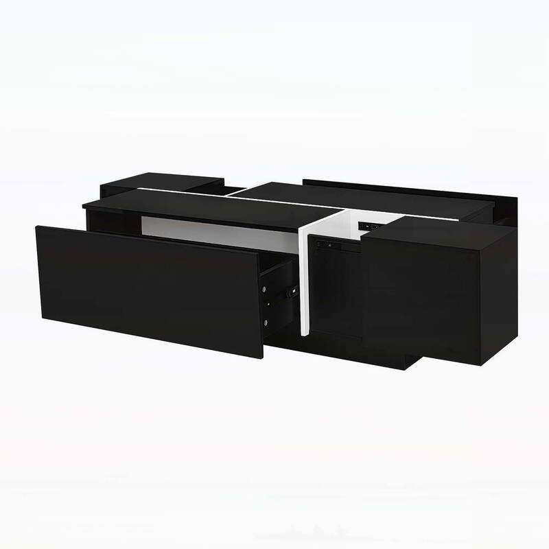 Multi-Functional Extendable Coffee Table,with Hidden Storage for Living Room