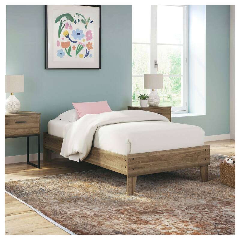 Signature Design by Ashley Deanlow Honey Platform Bed - Twin