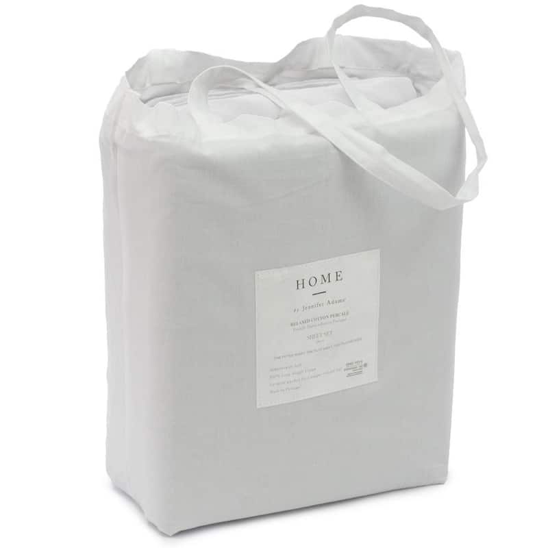Jennifer Adams Relaxed Cotton Percale Sheet Set