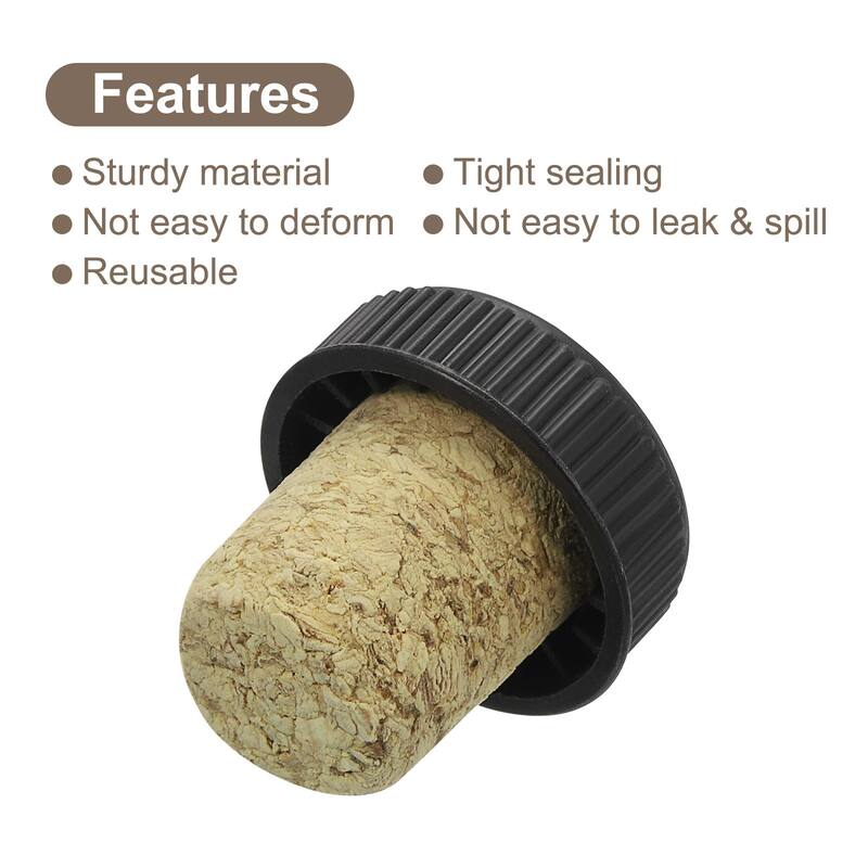 T-shaped Stoppers, 0.75" Cork Wine Stopper Wine Bottle Corks