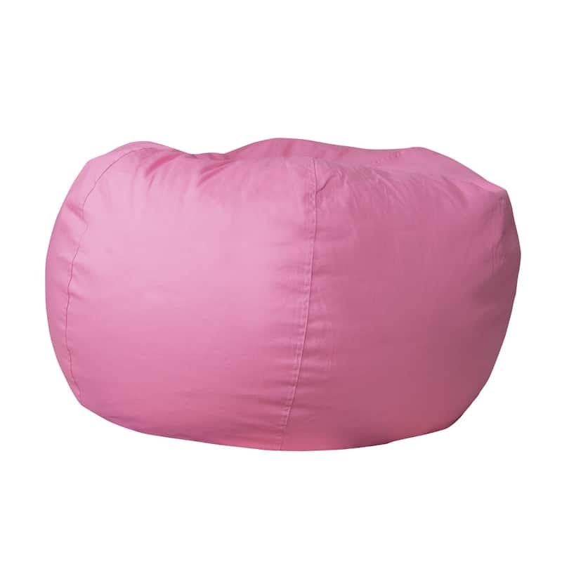 Oversized Refillable Bean Bag Chair for Kids and Adults - Light Pink