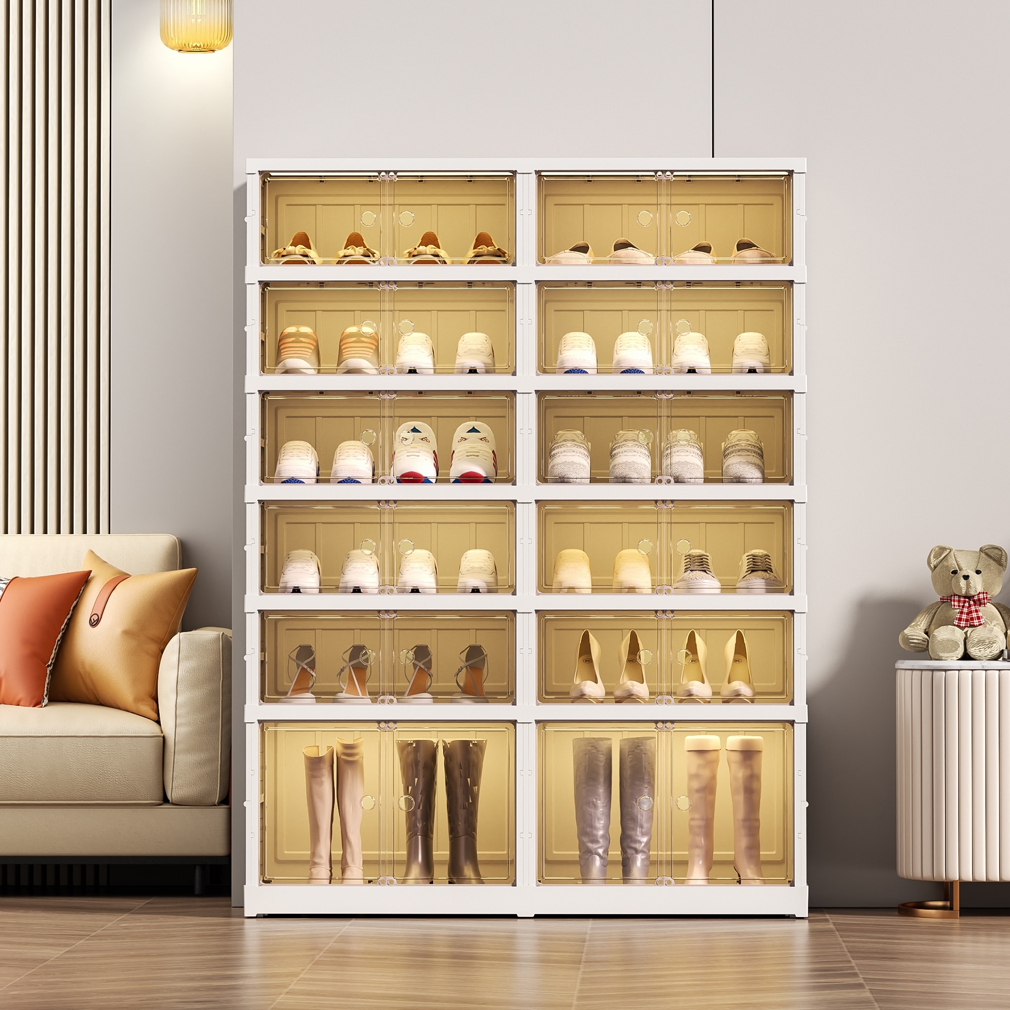 Whitmor 36 Pair Over the Door Shoe Rack Grey Bed Bath Beyond 38974281