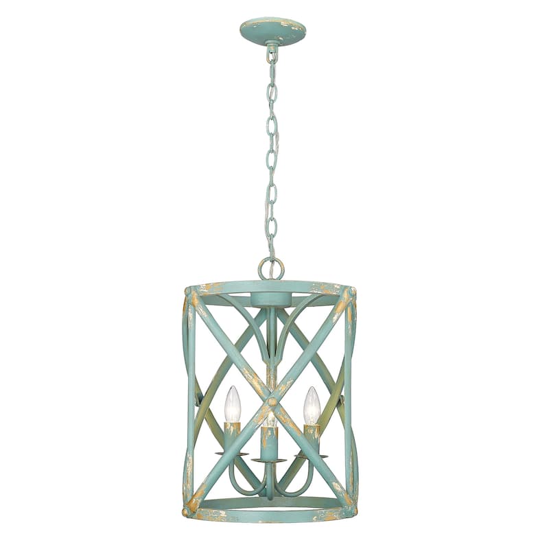 Alcott 13" Wide 3-Light Pendant - Antique Teal