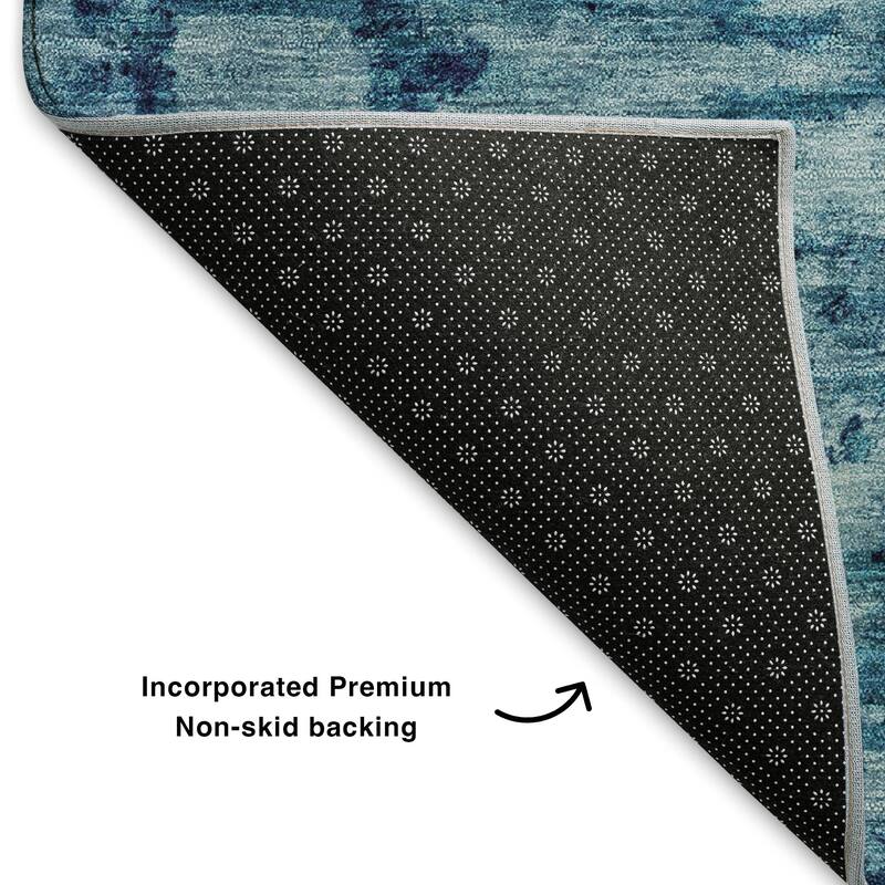 Premium Washable Super Soft Solid Abstract Mayfield Rug