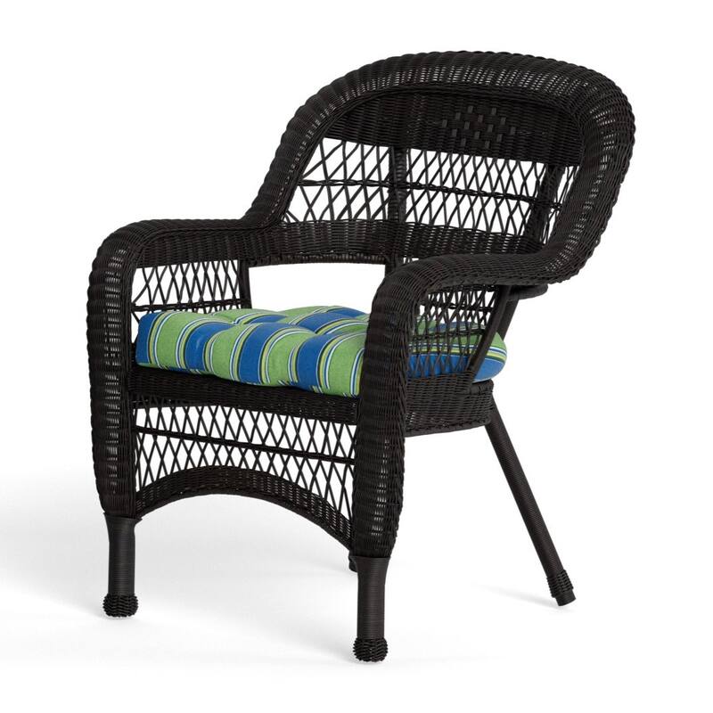 Portside Dark Roast Outdoor Wicker Dining Set (7-Piece)