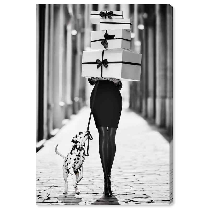 City Dalmatian Canvas by Art Remedy, Gallery Wrapped - 16" x 24"