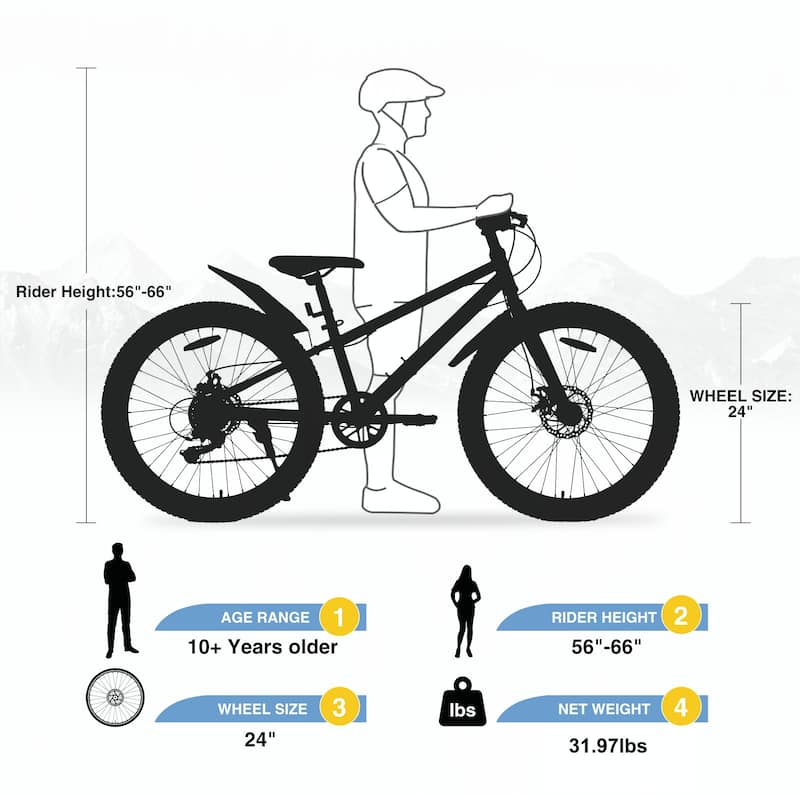 Mountain Bike,24 inch shimano 7-Speed bike