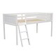 preview thumbnail 28 of 30, High Guardrail Design Wood Loft Bed, Ladder With Handrails, Slide With Shock Absorption,Twin Size
