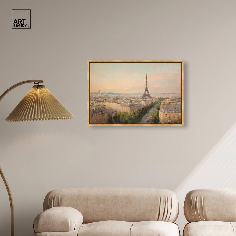Early Morning Paris Canvas by Art Remedy