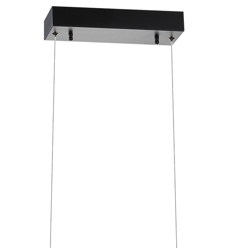 Scribble 31" Dimmable Adjustable Integrated LED Metal Linear Pendant, Chrome by JONATHAN Y