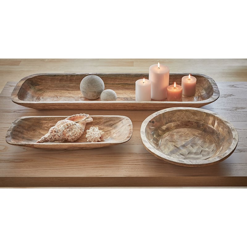 Watermill Round Dough Bowl Decorative Tray