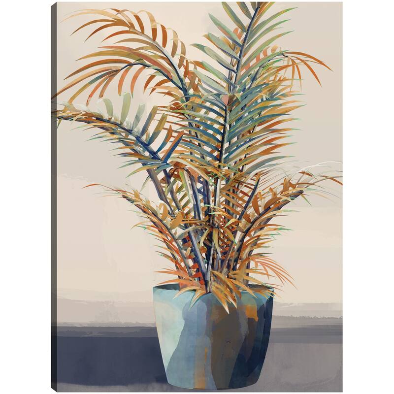 Potted Greens II By Studio Arts Canvas Art Print