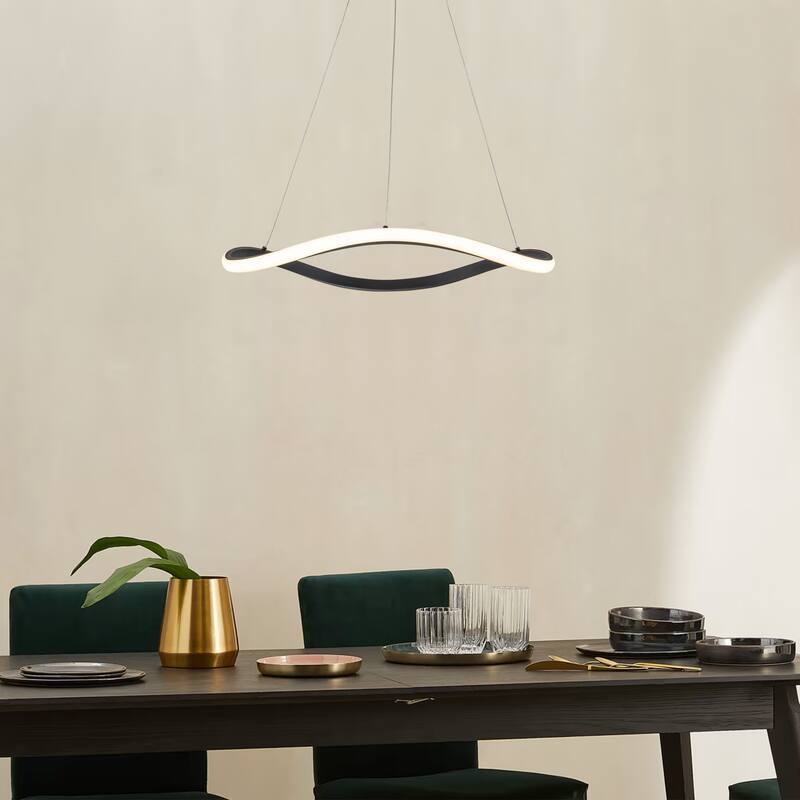 C Cattleya 24.75-inch Aluminum 3000K Modern LED Chandelier