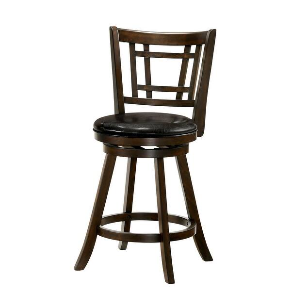 Shop Furniture Of America Vaza Transitional Solid Wood Swivel Barstool Overstock 23439646,Cartoon Ideas