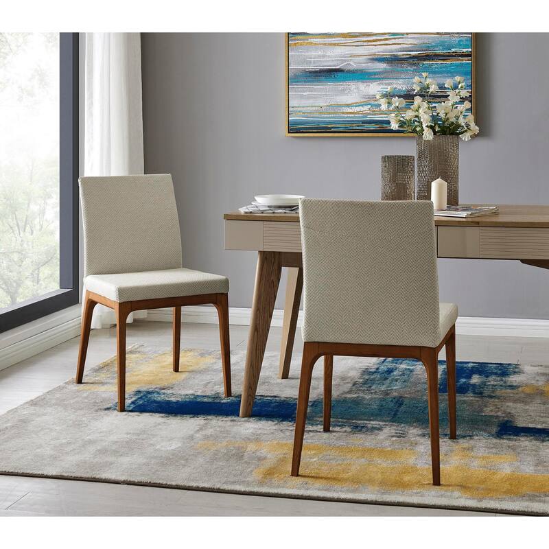 NPD Furniture Devon Fabric Dining Side Chair (Set of 2)