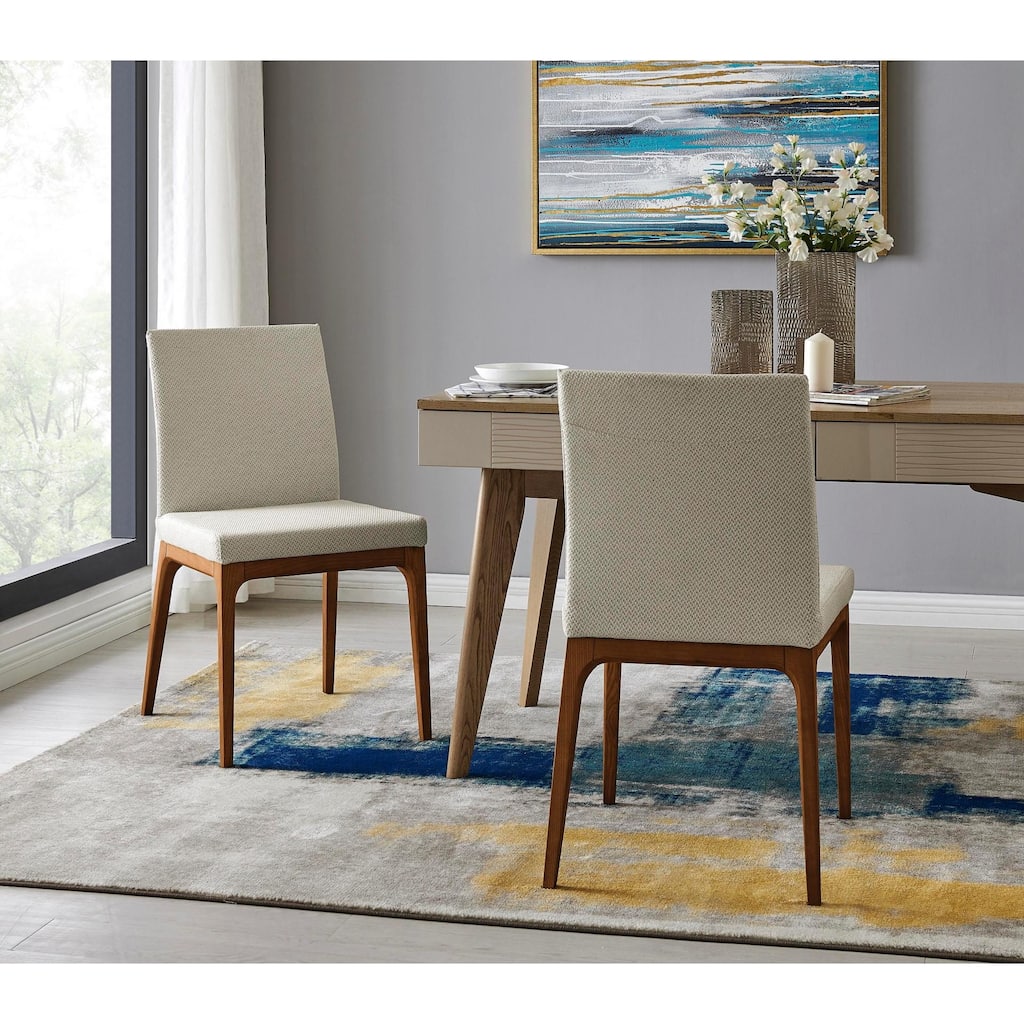 NPD Furniture Devon Fabric Dining Side Chair (Set of 2)