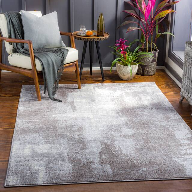 Cooke Industrial Abstract Area Rug - 8'10" x 12'4" - Sliver
