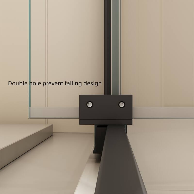 Scalable Adjustable Frame Shower Door with 1/4" Clear SGCC Tempered Glass