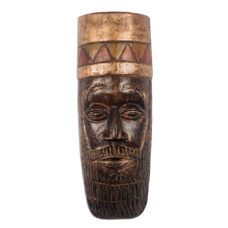 Novica Handmade King Nebuchadnezzar African Wood Mask