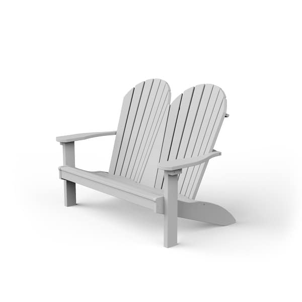 slide 2 of 12, Poly Adirondack Bench White