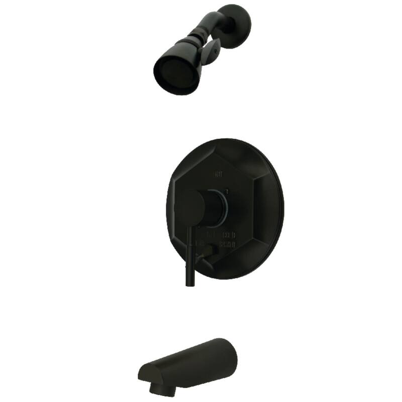 Kingston Brass Concord Tub and Shower Trim Package with 1.8 GPM Single