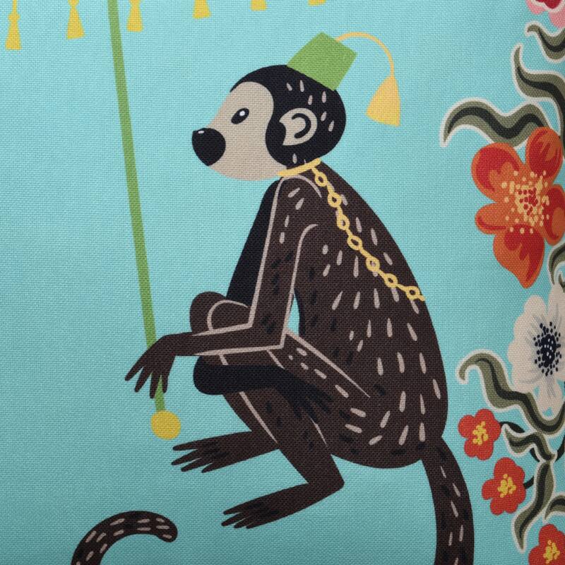 StyleCraft Maharaja Monkey Right Side Throw Pillow