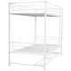 preview thumbnail 9 of 10, Twin Over Twin Metal Bunk Bed with Storage Shelf and Safety Guardrails ,Convertible Design