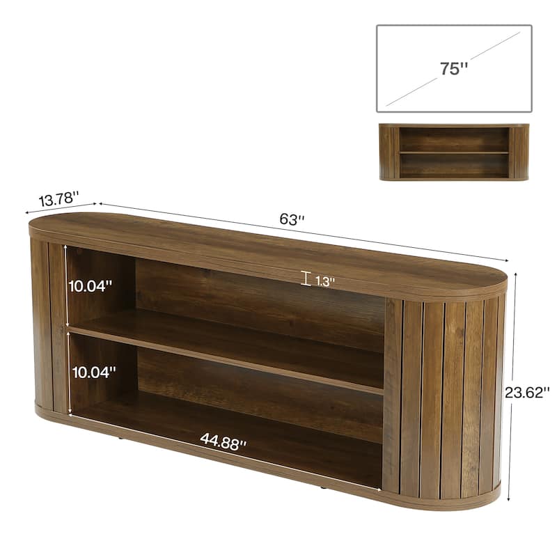 63" TV Stand for 55/60/65/75-Inch TVs