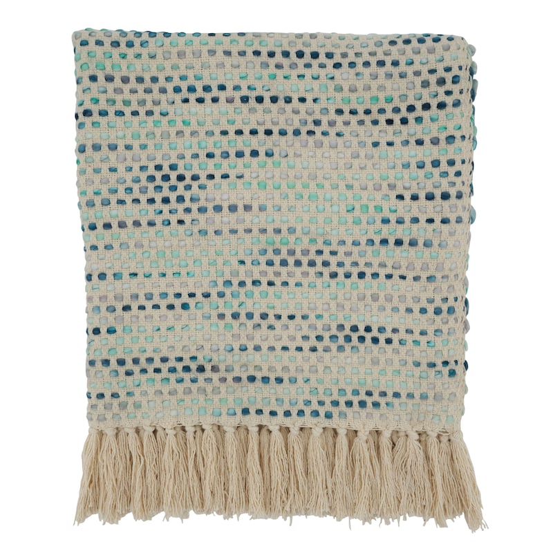 Throw Blanket With Confetti Design