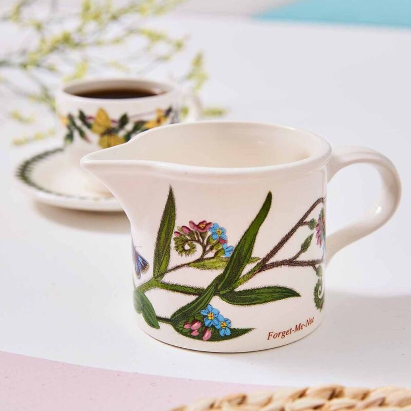 Portmeirion Botanic Garden Drum Shaped Creamer Jug - 7 ounce