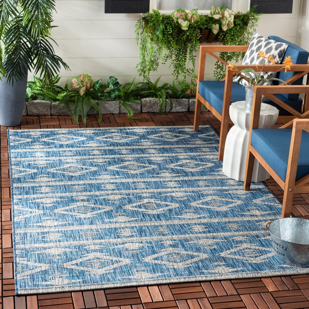 SAFAVIEH Courtyard Fraidel Indoor/ Outdoor Waterproof Patio Backyard Rug