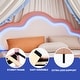 preview thumbnail 7 of 33, Moasis PU Adjustable Cloud Headboard Bed Frame Platform with LED