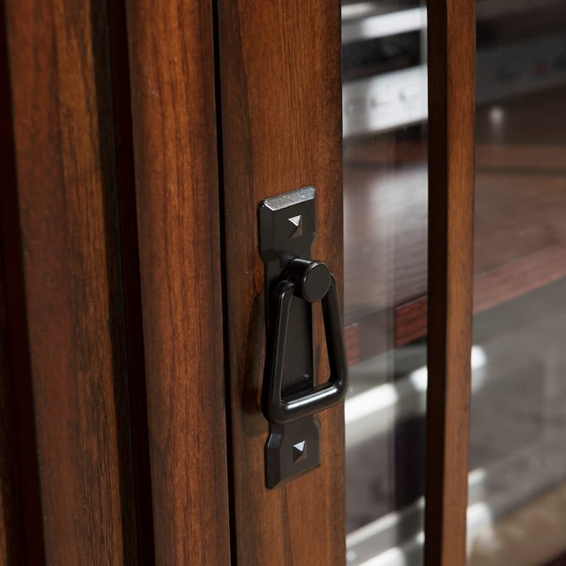 Mission Oak 46-inch Corner TV Stand & Media Console