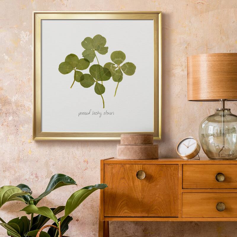 Pressed Clover I-Premium Framed Canvas - Ready to Hang