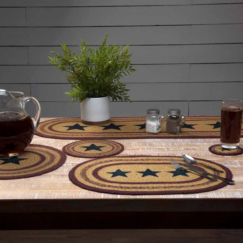 Potomac Stencil Stars Jute Runner