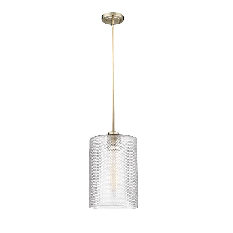 Millennium Lighting Olena 1 Light Pendant with Textured Glass Shades