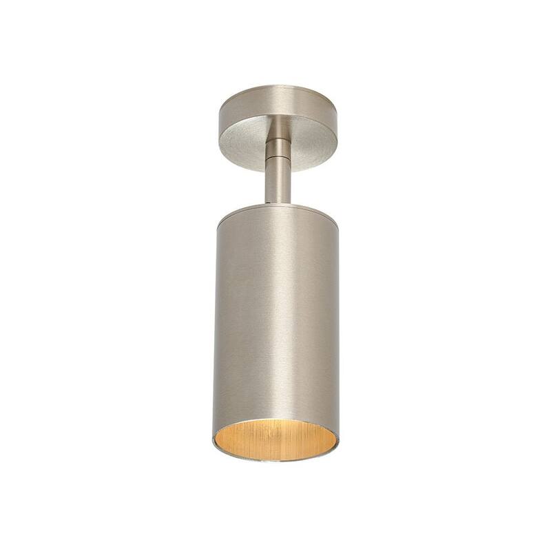 Modern Brass 1-Light Ceiling Spotlight - Adjustable