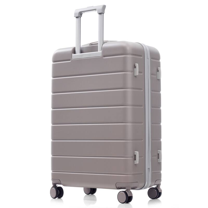 Premium ABS Travel Luggage Set,Three-Piece TSA Lock Suitcase Ensemble