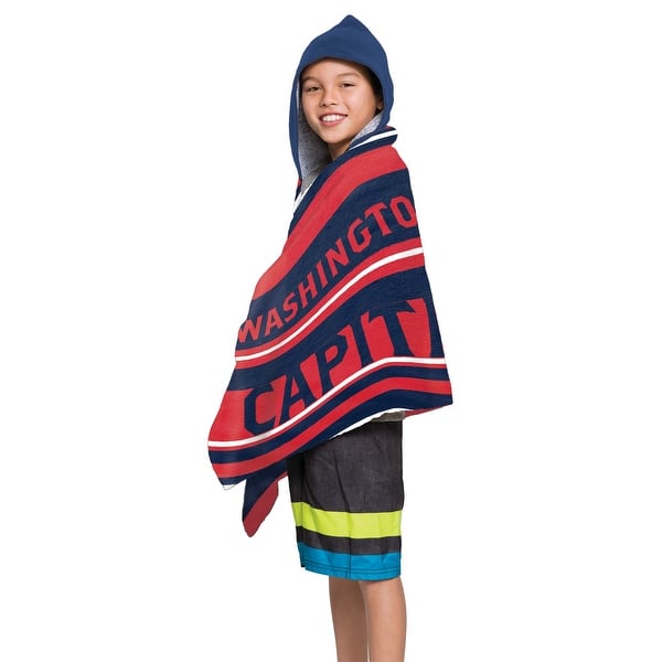 slide 2 of 2, NHL Washington Capitals Juvy Hooded Towel - 21x51