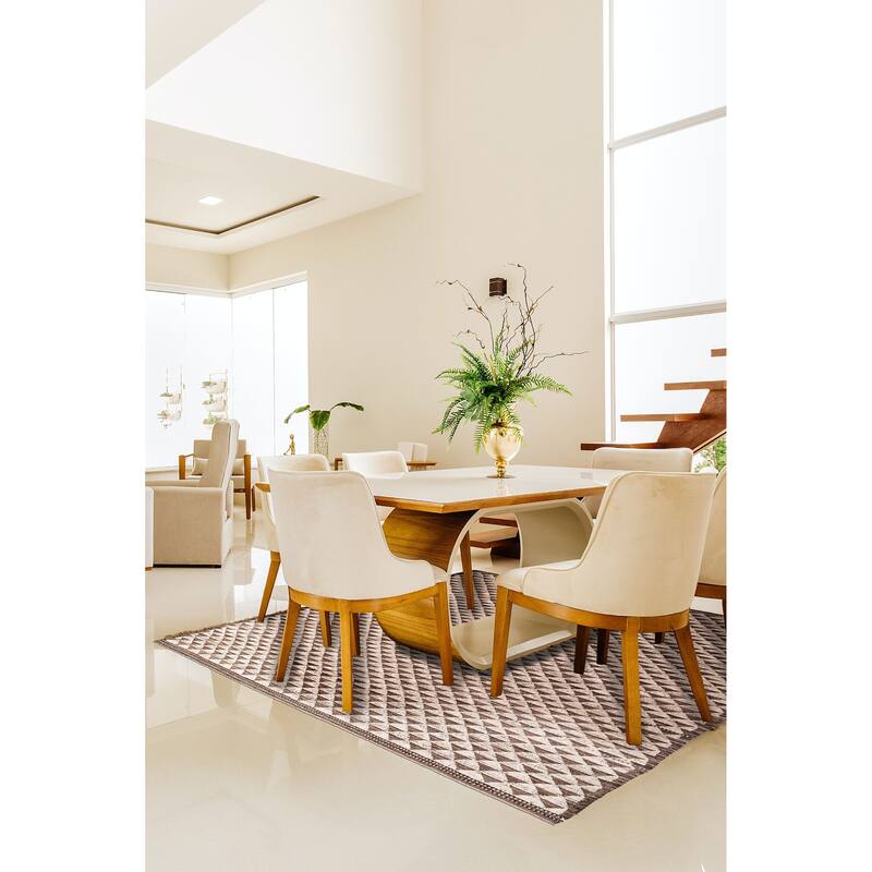 ECARPETGALLERY Hand-knotted Pak Finest Marrakesh Ivory Wool Rug - 9'7 x 11'5