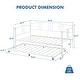 preview thumbnail 26 of 24, Heavy Duty Metal Daybed With Trundle Platform Sofa Bed for Bedroom