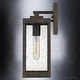 preview thumbnail 6 of 6, Luxury Modern Farmhouse Outdoor Wall Sconce, 14.25"H x 5"W, with Casual Style, Bygone Bronze, by Urban Ambiance