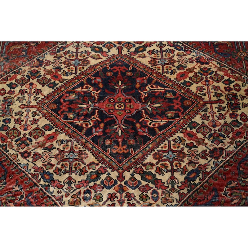 Hand Knotted Oriental 100% Wool Carpet Traditional Medallion Red Sultanabad Area Rug - 13' 8'' X 10' 4''