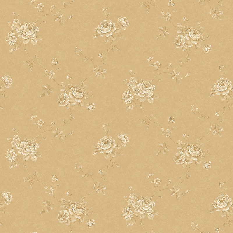 Galerie Wallcoverings Palazzo 2 Collection Delicate Floral Vinyl on Non-woven Matte Wallpaper Roll