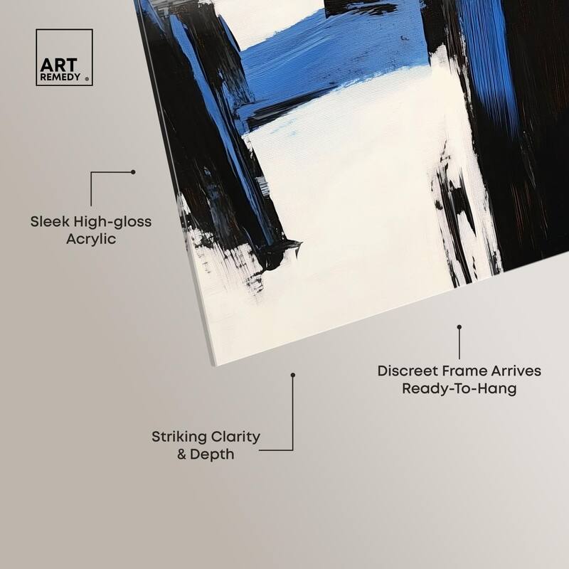 Blue Streak II Acrylic by Art Remedy, Ready to Hang