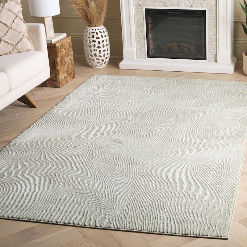 SAFAVIEH Revive Almyra Transitional Rug - 5'3" x 7'7" - Sage/Ivory
