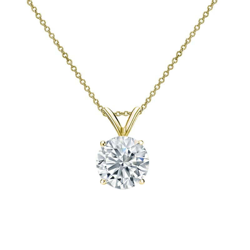 Vault Classics 0.50ct TW Natural Diamond 4-Prong Solitaire Pendant (I VS2)