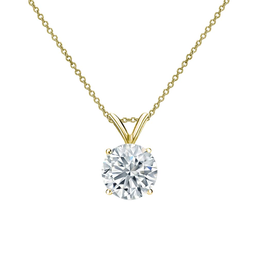 Vault Classics 0.50ct TW Natural Diamond 4-Prong Solitaire Pendant (I VS2)