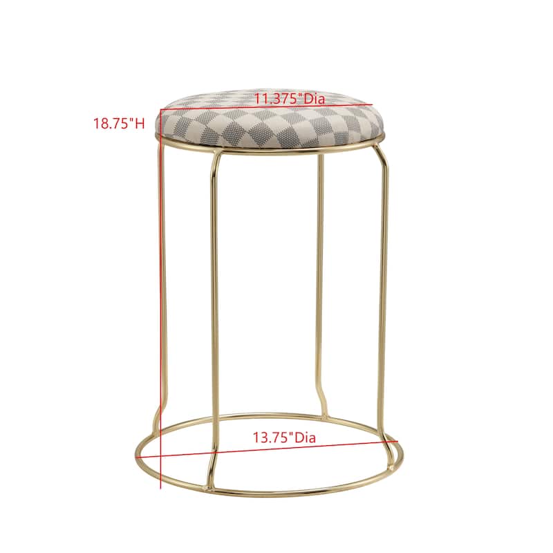 Carmilla Collection Vinyl Upholstered Stools (Set of 4)